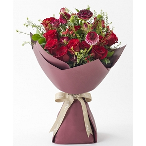 HLB081 LEANA 紅色美玫花束 (12支)